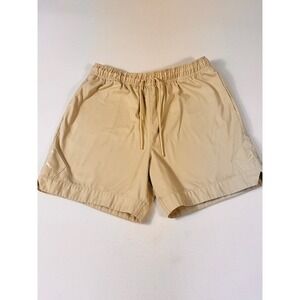Jordan Brand Mens XL Twill Utility Shorts Tan Khaki Drawstring Jumpman Logo